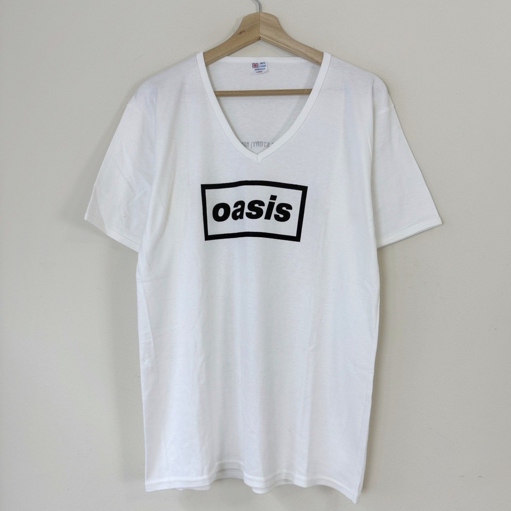 Vintage 90's Oasis What's The Story Morning Glory Rock Band Concert Tee Shirt L